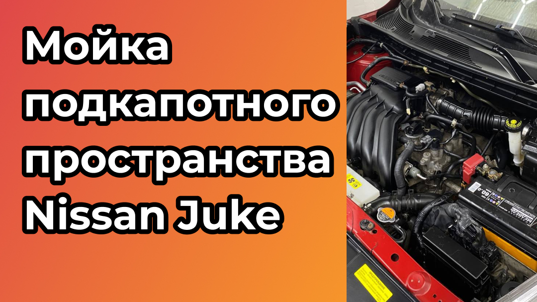Мойка подкапотного пространства Nissan Juke